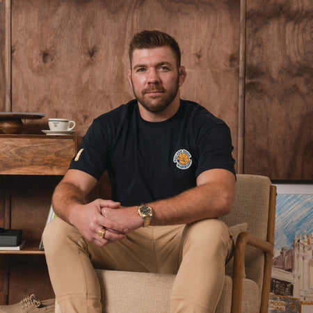 NBA Golden State Warriors Boxy Tee-Navy